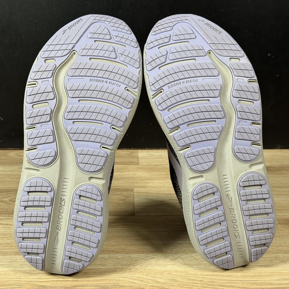 Brooks Ghost 2 Max Shoes Womens Size 8.5 Gray Purple Running Athletic Sneakers - Picture 8 of 10
